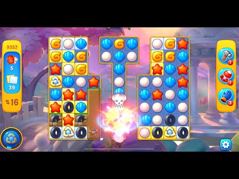 Fishdom level 9352 with a puzzle (с головоломкой)