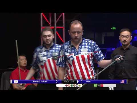 Chinese Taipei vs USA | Quarter Final | 2018 World Cup of Pool