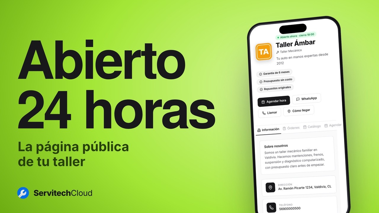 Cómo crear tu página pública con agenda y catálogo