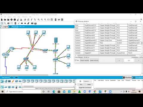TUGAS JARINGAN KOMPUTER - PAKET TRACER CONNECT THE PHYSICAL LAYER - TANIA ARGADINI
