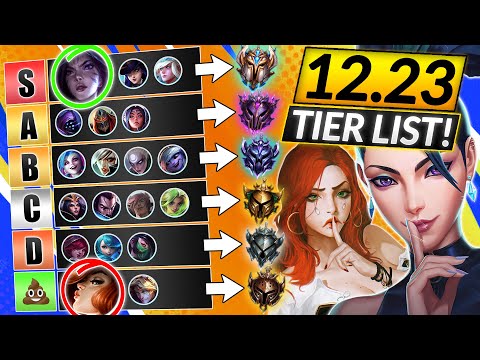 NEW UPDATED TIER LIST (Patch 12.23) - BEST META Champions to MAIN - LoL Update Guide