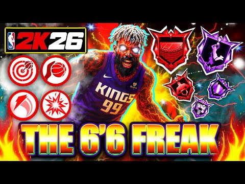 THE 6’6 FREAK PF is a MATCHUP NIGHTMARE 😈🔥 (NBA 2K26 Best Power Forward Build)