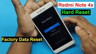 Redmi Note 4x Hard Reset / Pattern Unlock / Factory Reset / Redmi Note 4x Removing PIN / Without PC