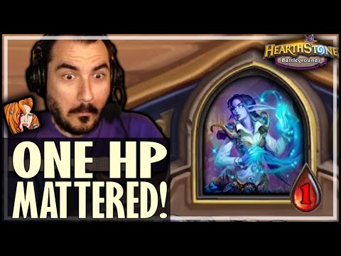 ONE HEALTH REEEEEALY MATTERED! - Hearthstone Battlegrounds