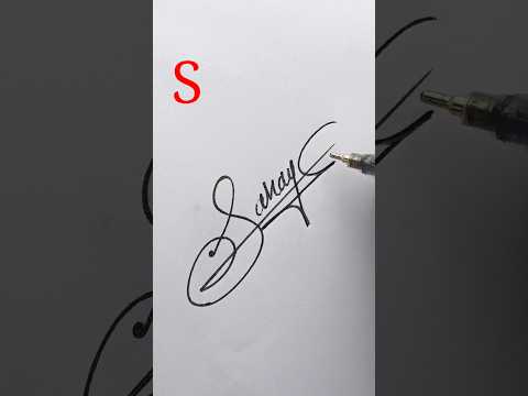 S letter good signature style.  #signaturestyle #howtosign #calligraphy
