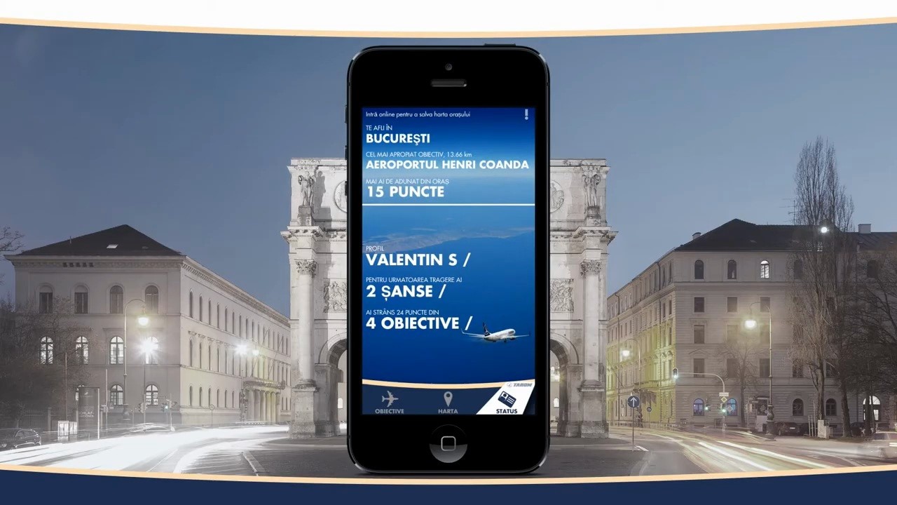 TAROM Cursa pentru Mile app