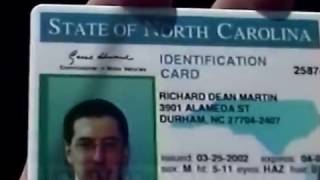 RDMVTL 4039 ~ 3/25/2002 ~ NC ID CARD
