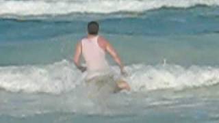 preview picture of video 'Jesse attacking the ocean'