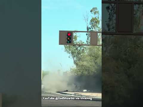 Instant Karma: Hit-and-Run Car Flips After Running Red Light! - learn how to drive