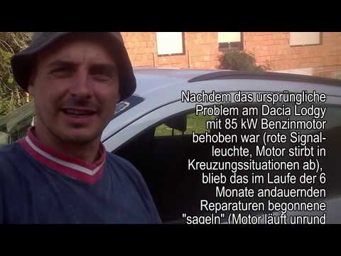 Der alte Knacker ärgert sich: Dacia Lodgy Problem der Motor saglt - 10 Monate Reparatur - RY-00002