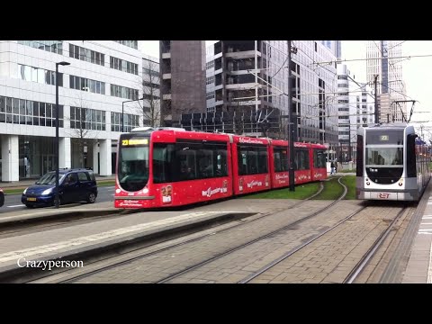 RET Kersttram aankomst Weena Rotterdam