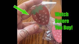 Cute Strawberry & Butterfly Badge Reels: Funny Nurse Gifts Review