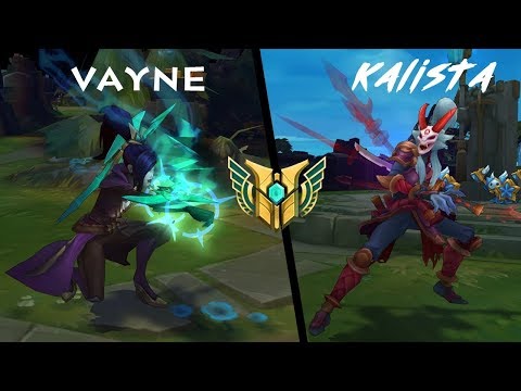 HighLight Vayne and Janna vs Kalista and Lulu Season 7 Path 7.15