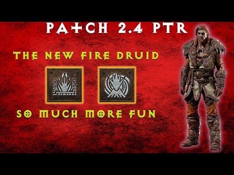 The NEW Fire Druid is so much better to play! Diablo 2 patch 2.4