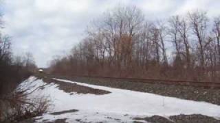 preview picture of video 'Amtrak Train 48 near Clyde, NY 12-29-08'