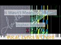 🎹It Wasn't Meant To Happen, Chord & Lyrics, Stephen Sondheim, Synthesia Piano