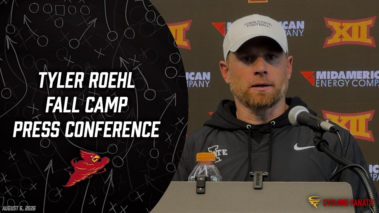 Video thumbnail for WATCH OC Tyler Roehl, QB Jaylen Raynor, TE Tyler Fortenberry at Thursday’s availability