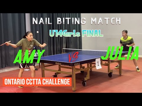 Amy Zhao [774] vs Julia Qiulei Lin [770] - U14 Girls Final - Ontario CCTTA Challenge
