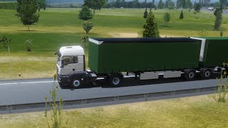 Trucks deliver goods to guests