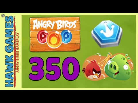 Angry Birds Stella POP Bubble Shooter Level 350 Hard - Walkthrough, No Boosters