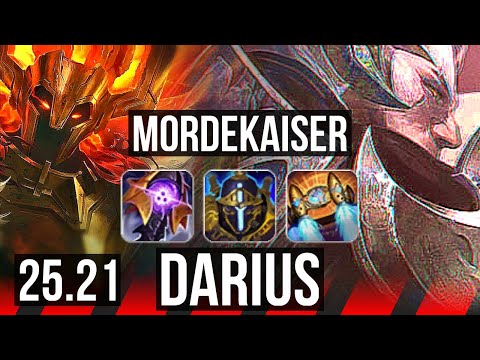 MORDEKAISER vs DARIUS (TOP) | 7k comeback, 700+ games | KR Master | 25.21