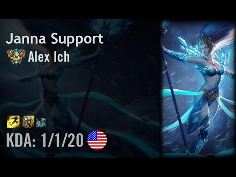 Janna Support vs Trundle - Alex Ich - NA Challenger Patch 6.7