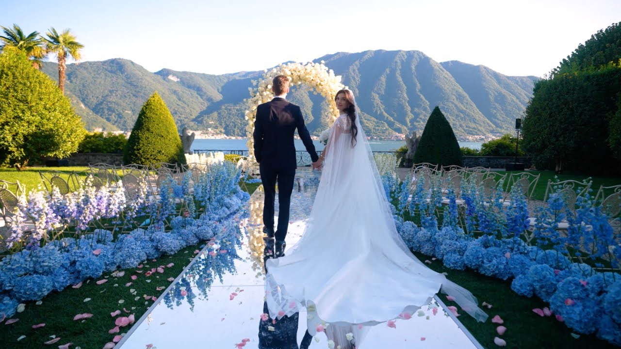 Villa Balbiano Lake Como wedding film by Denee Motion