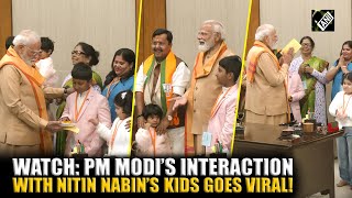 Download lagu Watch: PM Modi’s interaction with New BJP President Nitin Nabin’s kids goes viral mp3
