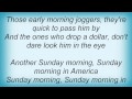 Keith Anderson - Sunday Morning In America Lyrics
