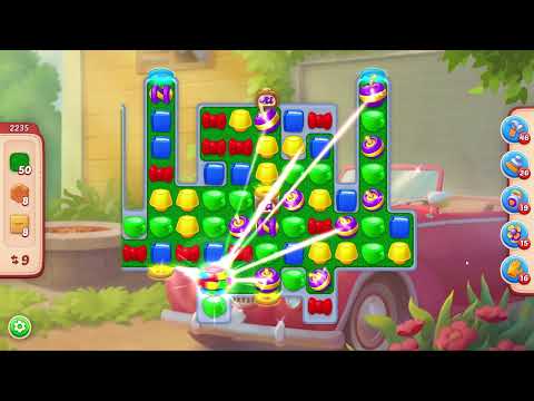 Homescapes Level 2235 - 18 Moves - No Boosters