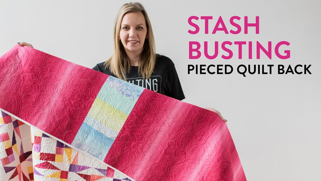 How To Make A Pieced Quilt Back (Stashbusting Idea!) | Midnight Quilt Show Twinkling Twilight Quilt