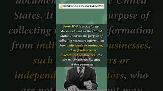 Understanding the Significance of Form W9 in US Taxation #shorts #taxation
