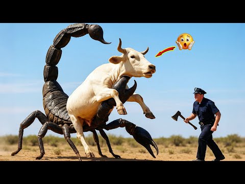 Heroic Team Fights a Rampaging Giant Scorpion to Rescue an Innocent Cow
