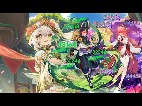 C2 Nahida With Tighnari and Yae (Aggravate/Spread)