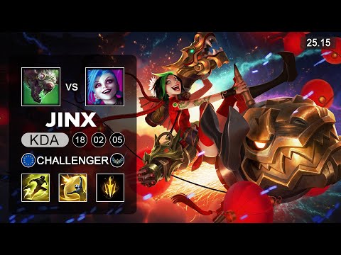 Jinx vs Twitch ADC - EUW Challenger - Patch 25.15 Season 15