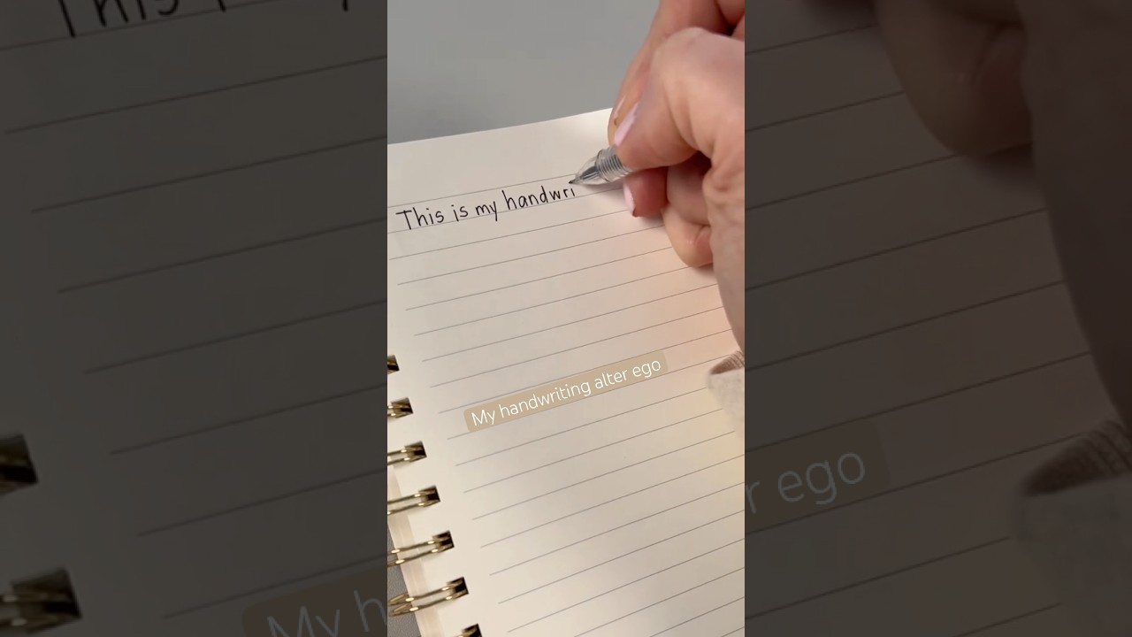 Slow vs fast handwriting! 😆