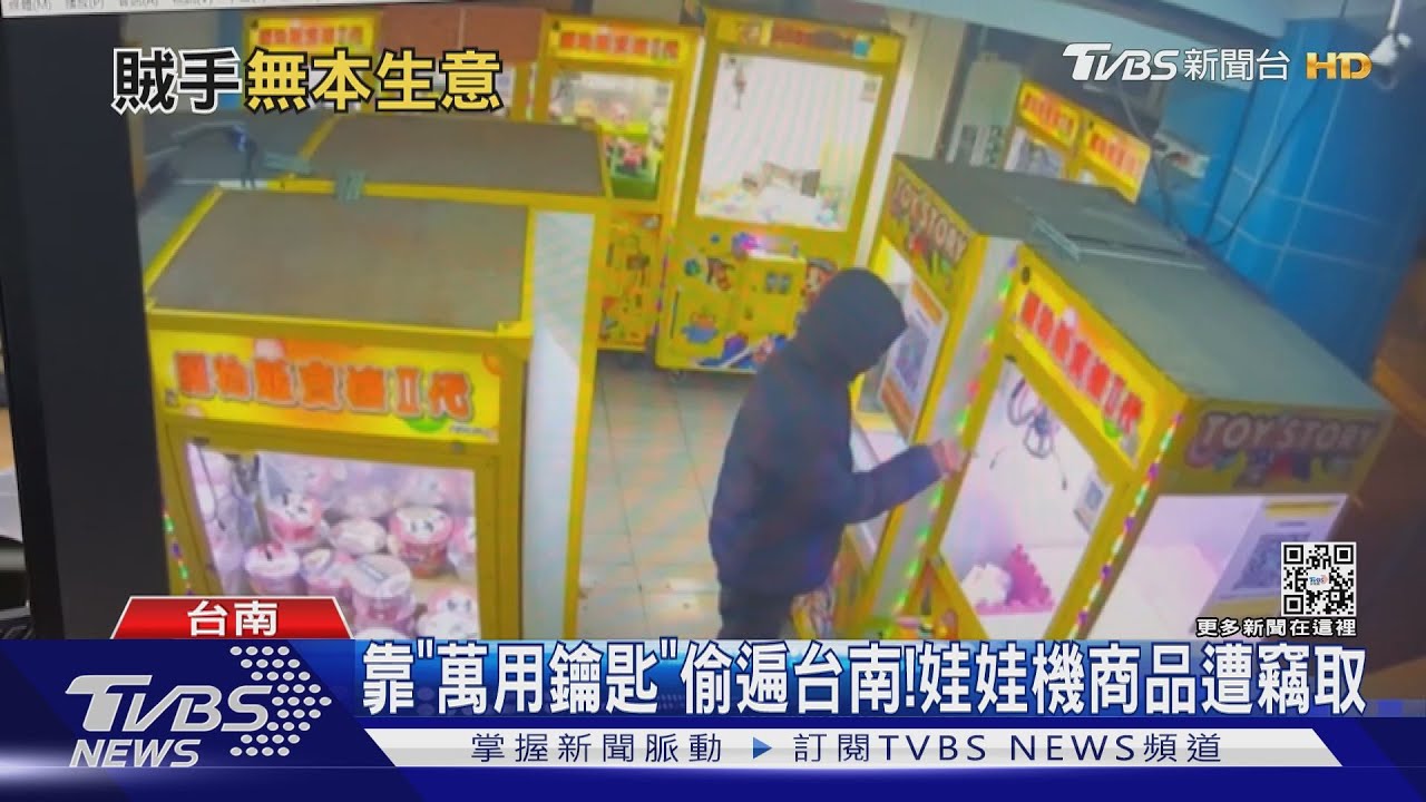 台主「省成本」淪為娃娃機大盜 靠「萬能鑰匙」偷遍台南