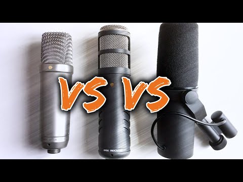 Vergleich: RØDE NT1-A vs. RØDE Procaster vs. Shure SM7B