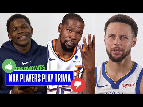 How Well Do These NBA Players Know Their Own Careers? ???? | Ft. Anthony Edwards, Nikola Jokic, & More