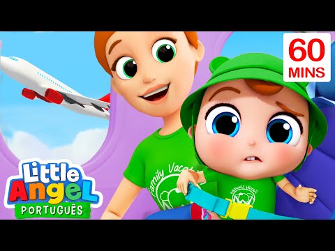 Capa de Joãozinho Viaja de Avião! | 1 HORA DE LITTLE ANGEL BRASIL! | Músicas Infantis em Português