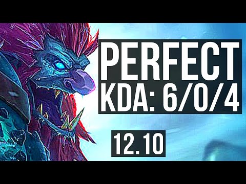 TRUNDLE vs OLAF (TOP) | 6/0/4, 500+ games, Dominating, Rank 11 Trundle | TR Master | 12.10