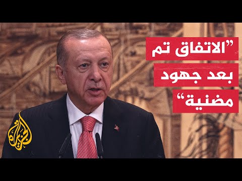 أردوغان اسطنبول ستكون منطلقا لإعادة توجيه شحنات الحبوب نحو مختلف أنحاء العالم