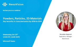 Powders and Particles, and 2D materials webinar - October 2023