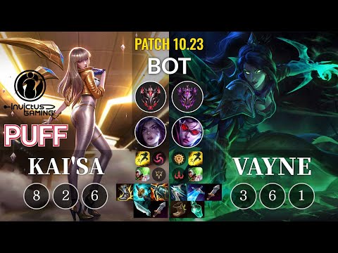IG Puff Kai'Sa vs Vayne Bot - KR Patch 10.23