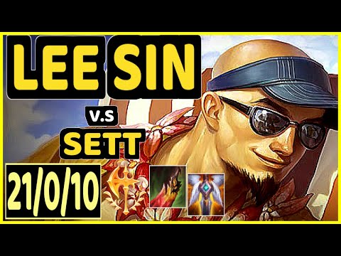 KREOX (LEE SIN) vs SETT - 21/0/10 KDA JUNGLE GAMEPLAY - EUW Ranked GRANDMASTER
