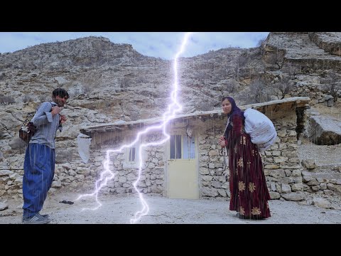 🌪A torrential rain surprised us! | Real nomadic life ⛈️😲
