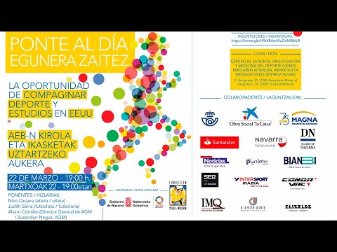 La oportunidad de compaginar deporte y estudios en USA-AEB-N Kirola eta ikasketak uztartzeko aukera