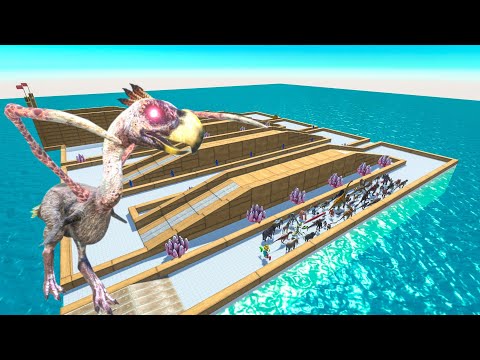 Escape From Alien Terror Bird - Last Survivor - Zigzag Course | Animal Revolt Battle Simulator