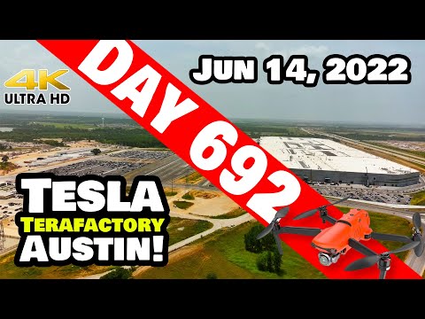 UNBELIEVABLE PROGRESS AT GIGA TEXAS! - Tesla Gigafactory Austin 4K  Day 692 - 6/14/22 - Tesla Texas