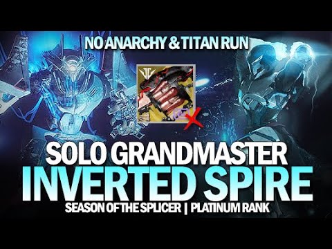 Solo Grandmaster Nightfall The Inverted Spire (No Anarchy & Titan Run) [Destiny 2]